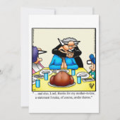 Funny Erntedank Dinner Einladung (Vorderseite)