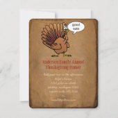 Funny Erntedank Dinner Einladung (Vorderseite)