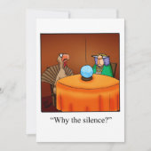 Funny Erntedank Dinner Einladung (Vorderseite)