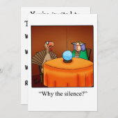 Funny Erntedank Dinner Einladung (Vorne/Hinten)