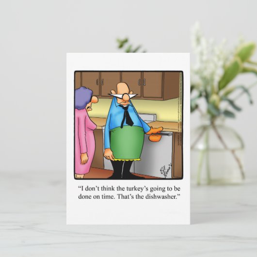 Funny Erntedank Dinner Einladungen (Stehend Vorderseite)