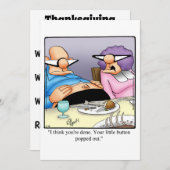 Funny Erntedank Dinner Einladungen (Vorne/Hinten)