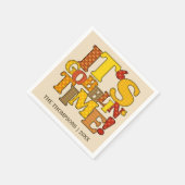 Funny Erntedank Dinner Paper Napkin Serviette (Ecke)