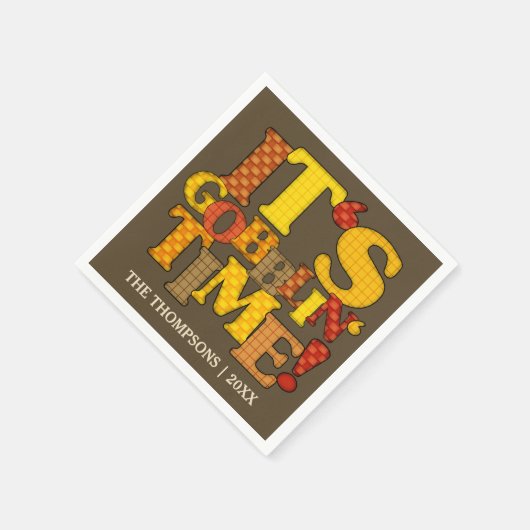 Funny Erntedank Dinner Serviette (Ecke)