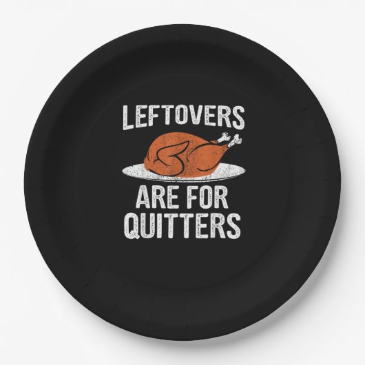 Funny Erntedank Dinner Türkei Leftows sind für Pappteller (Vorderseite)