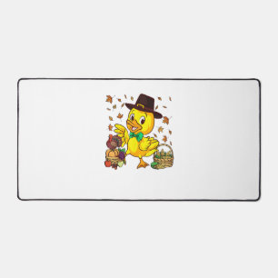 Funny Erntedank Duck Turkey Boys Girls Schreibtischunterlage