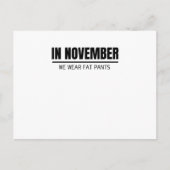 Funny Erntedank Family Matching Erntedank Postkarte (Vorderseite)