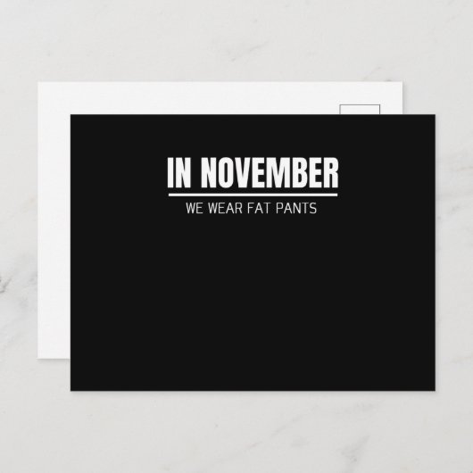 Funny Erntedank Family Matching Erntedank Postkarte (Vorne/Hinten)