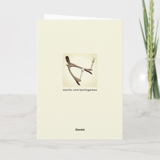 Funny Erntedank Feiertagskarte (Rückseite)