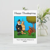 Funny Erntedank "Fest Heck Yeah" Einladungen (Stehend Vorderseite)