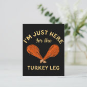 Funny Erntedank Food Ich bin nur hier für den Turk (Stehend Vorderseite)