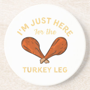 Funny Erntedank Food Ich bin nur hier für den Turk Getränkeuntersetzer