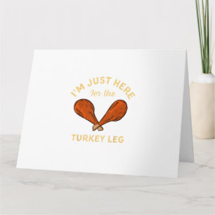 Funny Erntedank Food Ich bin nur hier für den Turk Karte