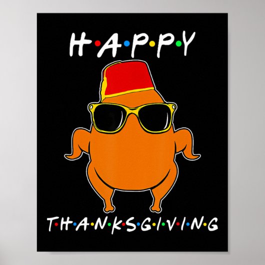 Funny Erntedank Friends Turkey Erntedank Boy Poster (Vorne)