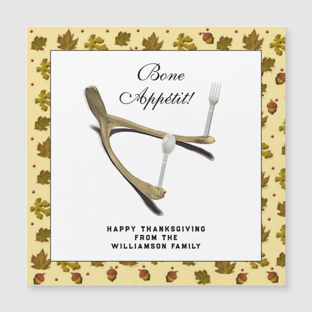 Funny Erntedank Gift Cards Magnetkarte (Vorderseite)