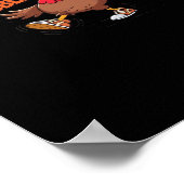 Funny Erntedank - Gobble bis zum Wobelstuhl Poster (Ecke)