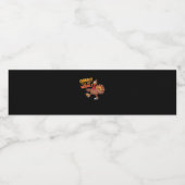 Funny Erntedank - Gobble bis zum Wobelstuhl Wasserflaschenetikett (Einzelnes Label)