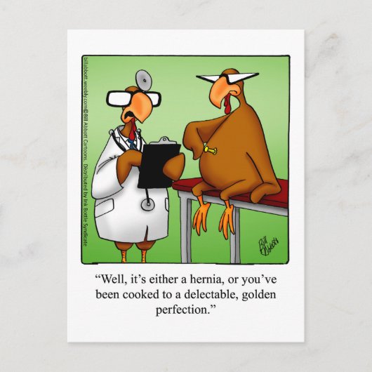 Funny Erntedank "Golden Perfection" Postkarte (Vorderseite)