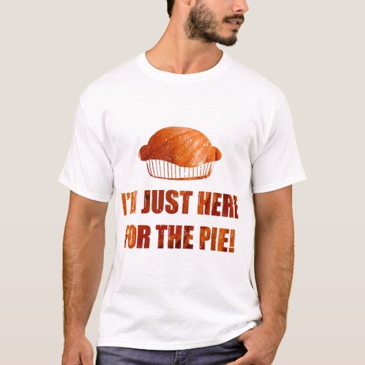 Funny Erntedank Hier für Pie Pumpkin T-Shirt (Vorderseite)