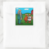 Funny Erntedank "I m with Delicious" Stickers (Tasche)