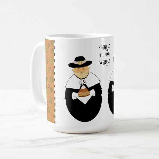 Funny Erntedank Kaffeetasse (Vorderseite Links)