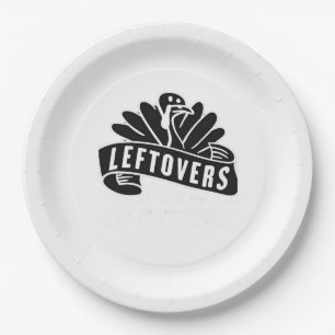 Funny Erntedank Leftovers sind für Quitters Turk Pappteller