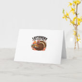 Funny Erntedank - Leftovers sind für Quittung Karte (Gelbe Blume)