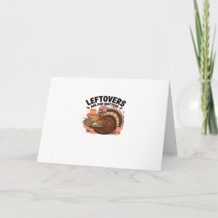 Funny Erntedank - Leftovers sind für Quittung Karte