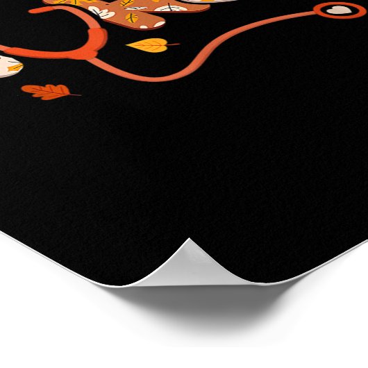 Funny Erntedank NurTurkey Day Herbst Liebe RN E Poster (Ecke)