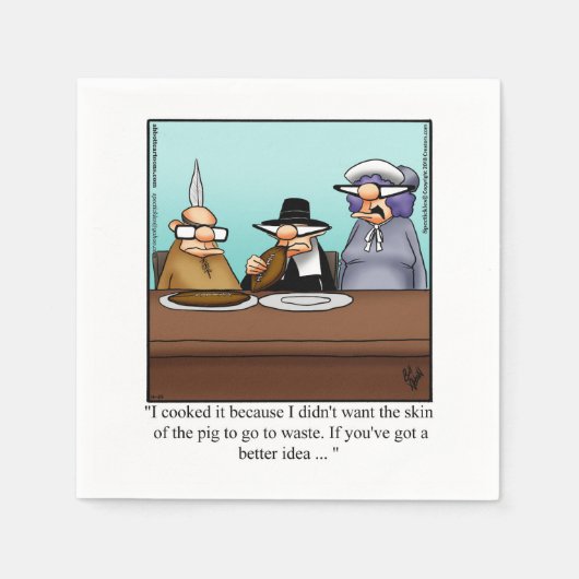 Funny Erntedank Party Napkins Serviette (Vorderseite)