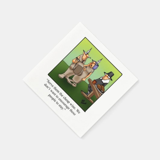 Funny Erntedank Party Napkins Serviette (Ecke)