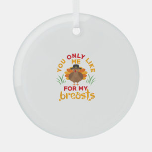 Funny Erntedank Pilgrim Türkei Ornament Aus Glas