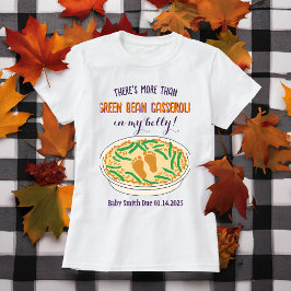 Funny Erntedank Pregnancy Reveal Baby Footprint T-Shirt