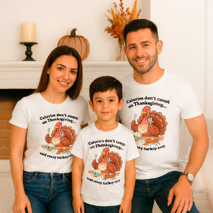 Funny Erntedank Quote Kalorien zählen nicht T-Shirt