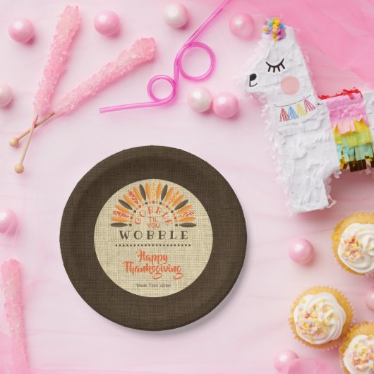 Funny Erntedank Rustikales GEFÜHL BIS SIE WOLLEN Pappteller (Party)