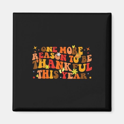 Funny Erntedank Schwangerschaft Ankündigung Fall B Magnet (Vorne)