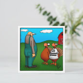 Funny Erntedank Spaß Dinner Einladungen (Stehend Vorderseite)