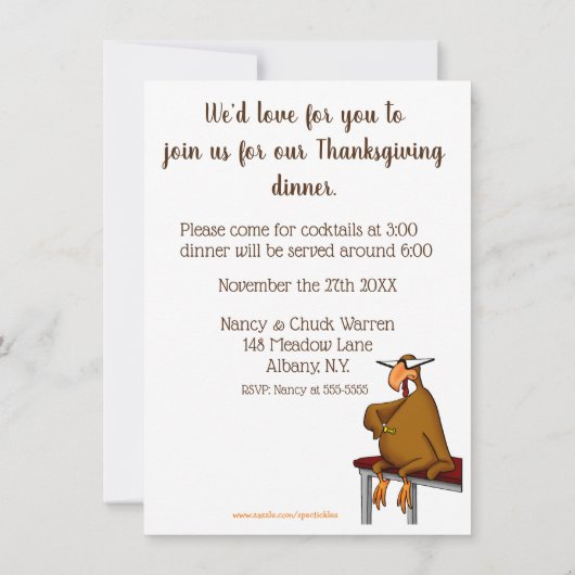 Funny Erntedank Spaß Einladungen (Rückseite)