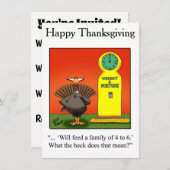 Funny Erntedank Spaß Einladungen (Vorne/Hinten)