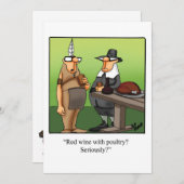 Funny Erntedank Spaß Ferienkarte Feiertagskarte (Vorne/Hinten)