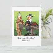 Funny Erntedank Spaß Ferienkarte Feiertagskarte (Stehend Vorderseite)