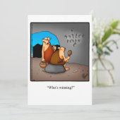 Funny Erntedank Spaß Ferienkarte Feiertagskarte (Stehend Vorderseite)