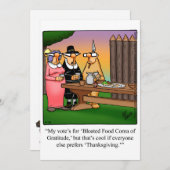 Funny Erntedank Spaß Ferienkarte Feiertagskarte (Vorne/Hinten)