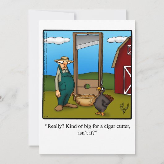 Funny Erntedank Spaß Ferienkarte Feiertagskarte (Vorderseite)