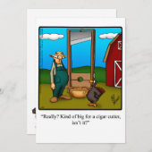 Funny Erntedank Spaß Ferienkarte Feiertagskarte (Vorne/Hinten)