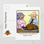 Funny Erntedank Spaß Ferienwohnung Postkarte (Vorne/Hinten)