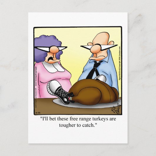 Funny Erntedank Spaß Ferienwohnung Postkarte (Vorderseite)