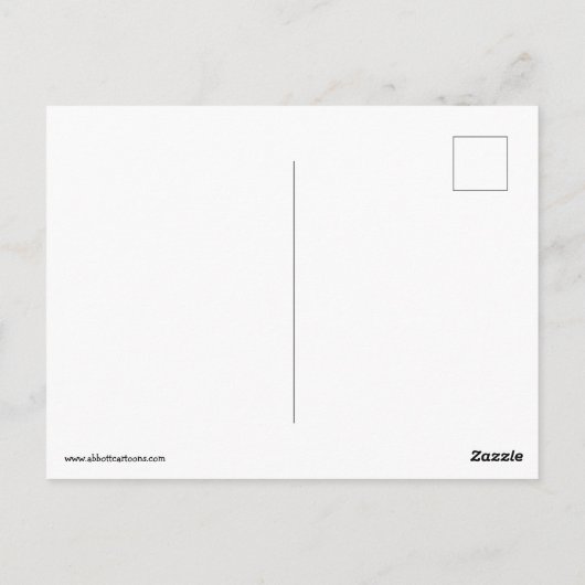 Funny Erntedank Spaß Ferienwohnung Postkarte (Rückseite)