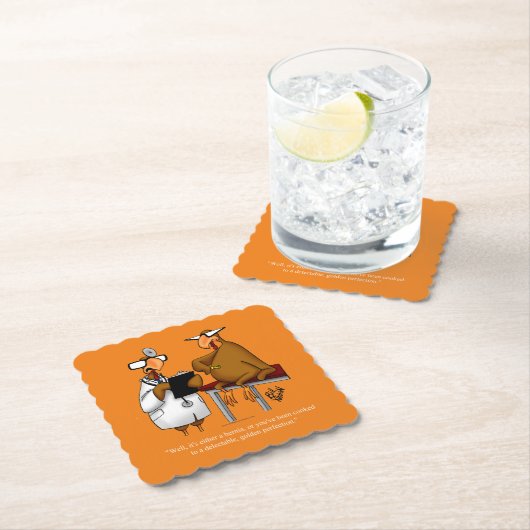 Funny Erntedank Spaß Golden Perfekt Untersetzer (Vor Ort)