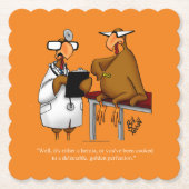 Funny Erntedank Spaß Golden Perfekt Untersetzer (Vorderseite)